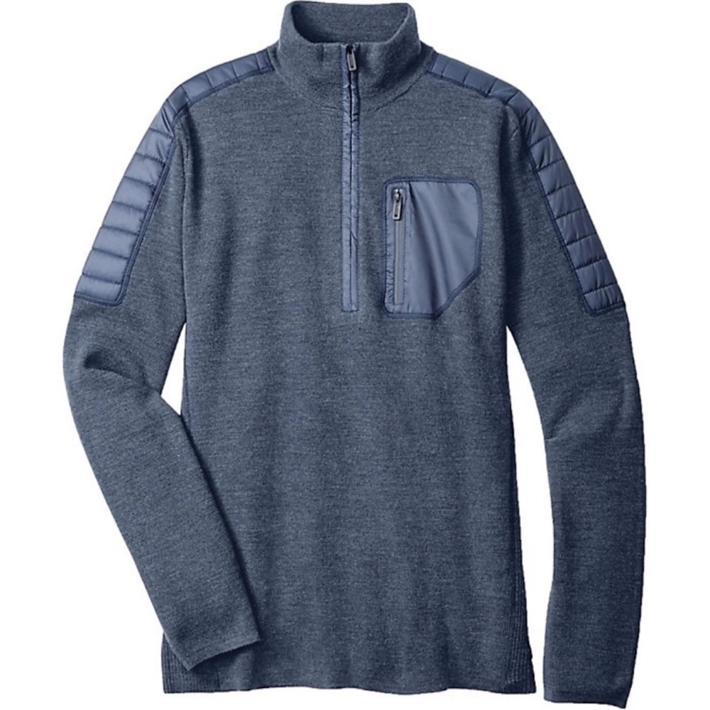 Smartwool Men's Ski Ninja 1/2-Zip Sweater Navy Blue Merino Wool